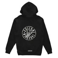 Bluzy męskie - Czarna bluza z kapturem SKULL PISTON-XL - miniaturka - grafika 1