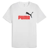 Koszulki męskie - Koszulka męska Puma 68470802 ESS 2 COLOR NO.1 LOGO Biała - miniaturka - grafika 1