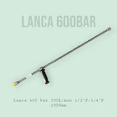 Akcesoria do myjek - Lanca 600bar 200l/min 1/2M-1/4F 1000mm Inox - miniaturka - grafika 1