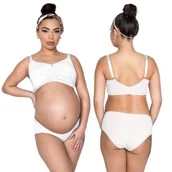 Biustonosze ciążowe - Mitex Mama Bra biustonosz do karmienia biały 90E - miniaturka - grafika 1