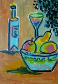 Obrazy i zdjęcia - Obraz fowizm martwa natura z owocami - miniaturka - grafika 1