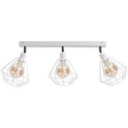 Lampy sufitowe - KET Loftowa LAMPA sufitowa industrialna OPRAWA metalowa regulowana biały KET463 - miniaturka - grafika 1