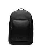 Plecaki - Plecak Tommy Hilfiger Th Business Leather Backpack AM0AM14162 Czarny - miniaturka - grafika 1