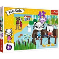 Puzzle - Trefl Puzzle 15 elementów Maxi Kicia Kocia nad jeziorem - miniaturka - grafika 1