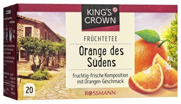 Herbata owocowa KING'S CROWN z Pomarańczą, 35 g