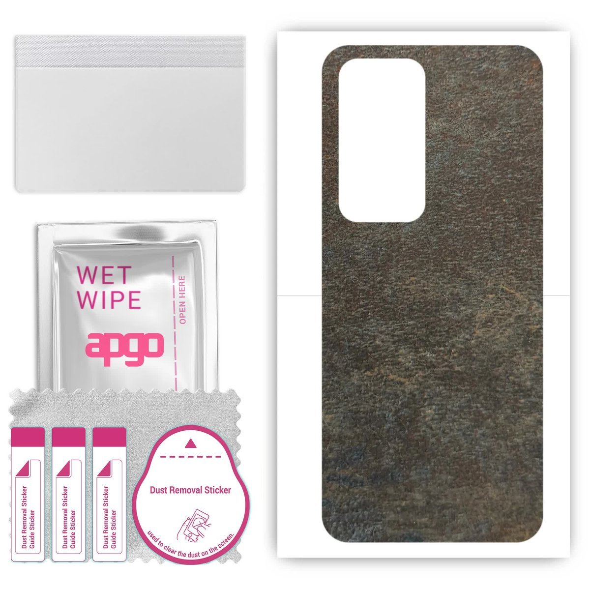 Folia naklejka skórka strukturalna na TYŁ do Xiaomi Redmi 10 Prime 2022 - Kamień Księżycowy - apgo SKINS