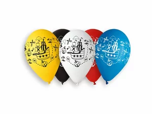 Balony lateksowe Ahoy Piraci - 30 cm - 8 szt. - Balony i akcesoria - miniaturka - grafika 1