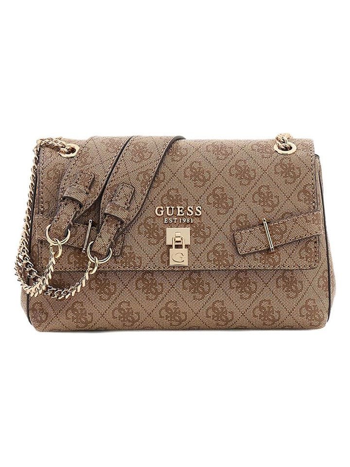 Guess Torebka w kolorze jasnobrązowym - 22 x 13 x 10 cm