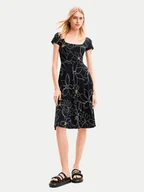Sukienki - Desigual Sukienka letnia Margaritis 24SWVK55 Czarny Regular Fit - miniaturka - grafika 1