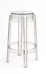 D2.Design Stołek Duch transparentny 75cm 3350 - Taborety i hokery - miniaturka - grafika 1