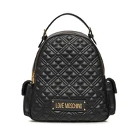 Plecaki - Plecak LOVE MOSCHINO JC4015PP1ILA0000 Nero/Oro - miniaturka - grafika 1
