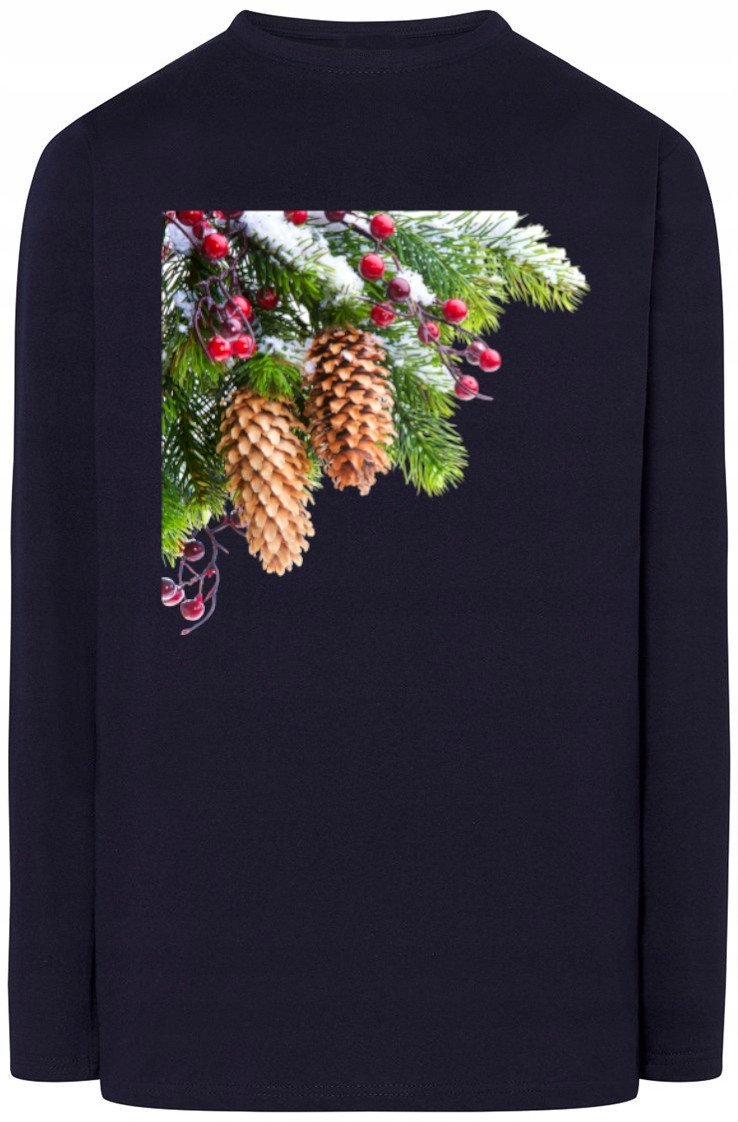 Szyszka Świąteczna Modna Bluza Longsleeve r.4XL