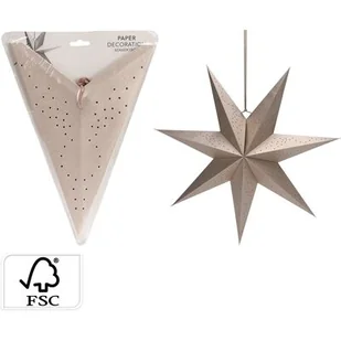 Gwiazda papierowa 60 cm złota - Ozdoby bożonarodzeniowe - miniaturka - grafika 1