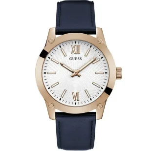 Zegarek Guess Crescent zegarek męski analogowy na granatowym pasku GW0628G3 - Zegarki męskie - miniaturka - grafika 1