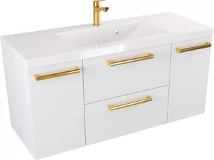 Szafka z Umywalką ATHOS 100 cm D MAT - Uchwyt Złoty - Szafki łazienkowe - miniaturka - grafika 1