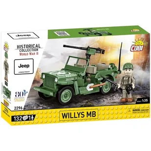 Klocki Willys MB 132 elementy Cobi Klocki - Zabawki konstrukcyjne - miniaturka - grafika 1