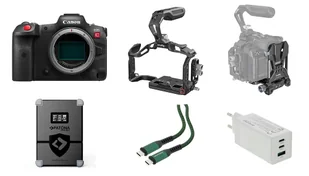 Kamera cyfrowa Kamera Canon EOS R5 C body + zestaw zasilania - Kamery cyfrowe - miniaturka - grafika 1