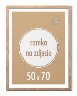 Ramka 50x70 cm B2 Ramki 70x50 na plakaty zdjęcia brązowa - Ramki na zdjęcia - miniaturka - grafika 1