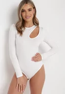 Body - Białe Body z Długim Rękawem i Wycięciem Dugena - miniaturka - grafika 1