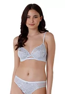 Biustonosze - LOVABLE z fiszbinami rocznica koronki biustonosz, Niebieski, 42D Kobieta, niebieski, 36 - miniaturka - grafika 1