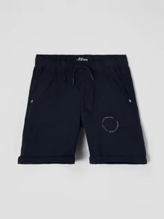 Spodnie i spodenki dla chłopców - Szorty z bawełny z nadrukiem z logo - grafika 1