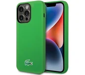 Etui i futerały do telefonów - Lacoste Silicone MagSafe do iPhone 15 Pro Zielony - miniaturka - grafika 1