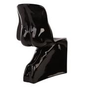 Krzesła - King Home Krzesło HIM czarne - włókno szklane lakierowane JH-072-2-HIM.CZARNY - miniaturka - grafika 1