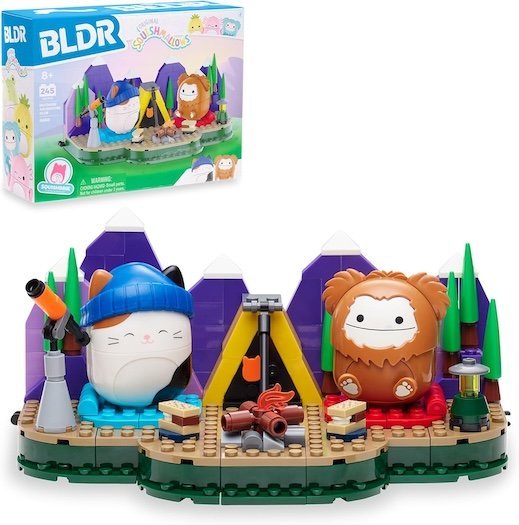 BLRD Squishmallows Klocki 245 Elementów Kempingowa Przygoda z CAM i BENNY