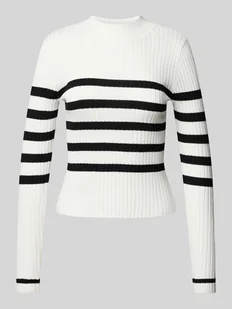 Sweter z prążkowanej dzianiny model ‘FIFI’ - Swetry damskie - miniaturka - grafika 1
