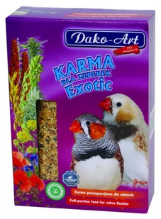 Dako-Art Exotic Pokarm dla zeberek 500g - Karma dla ptaków - miniaturka - grafika 1