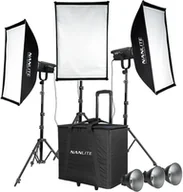 Kamery cyfrowe - akcesoria - Nanlite FS-150 Zestaw 3 lamp LED z stojakiem - miniaturka - grafika 1