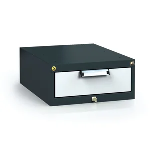 Antystatyczny pojemnik zaczepowy ESD do stołów roboczych 218 x 480 x 600 mm, 1 szuflada - Pozostałe wyposażenie warsztatu - miniaturka - grafika 1