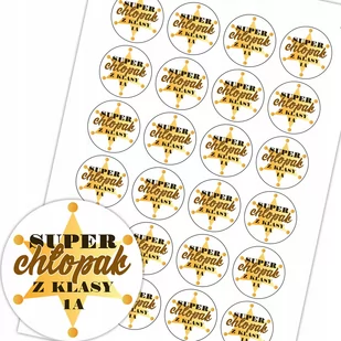 NAKLEJKI DZIEŃ CHŁOPAKA 24 szt. SUPER CHŁOPAK 3 Y3 - Pasmanteria - miniaturka - grafika 1