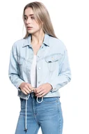 Kurtki damskie - Damska Kurtka Jeansowa Lee Rider Drawstring Jkt Relaxed  L54Lggqb-M - miniaturka - grafika 1