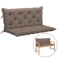 Poduszki ogrodowe - vidaXL Poduszka na huśtawkę kolor taupe 120 cm tkanina 315012 - miniaturka - grafika 1
