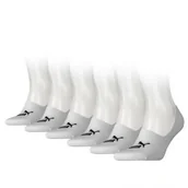 Skarpetki damskie - Skarpety unisex Puma ELEMENTS FOOTIES 6-PACK białe 90798302 - miniaturka - grafika 1
