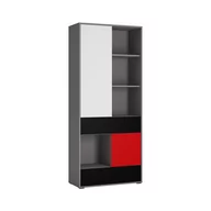 Regały - Regał LASR01 Laser Meble Wójcik Chili Red - miniaturka - grafika 1
