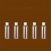 Pozostałe akcesoria kosmetyczne - TEMU Przezroczyste Plastikowe Butelki Podróżne 3.4oz/100ml z Klapką - Wielokrotnego Napełniania, Nieprzeciekające Pojemniki na Szampon, Balsam i - miniaturka - grafika 1