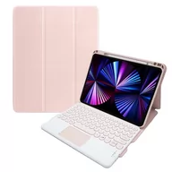 Etui do tabletów - Etui Alogy Klawiatura Bluetooth Touchpad 4w1 Magnetyczne Pencil do Apple iPad Pro 11 2021 Różowe - miniaturka - grafika 1