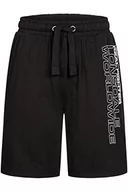 Spodnie męskie - Lonsdale Fordell Dress Pants spodnie męskie, czarny/biały, XXL - miniaturka - grafika 1