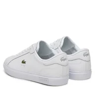Sneakersy męskie - Sneakersy Lacoste Powercourt 7-49SMA0081 Biały - miniaturka - grafika 1