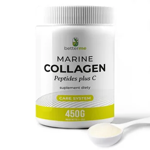 BetterMe Marine Collagen Peptides plus C, smak neutralny, 450 g - Włosy, skóra, paznokcie - miniaturka - grafika 1