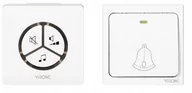 Dzwonki i gongi - Orno Dzwonek bezprzewodowy WAYO AC, sieciowy, bezbateryjny przycisk, learning system, 25 dźwięków, 80m - miniaturka - grafika 1
