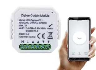 Sterownik Rolet Tuya ZigBee Tuya Dopuszkowy - Systemy inteligentnych domów - miniaturka - grafika 1