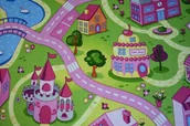 Dywany dla dzieci - Dywan dziecięcy SWEET TOWN, 100x300 cm - miniaturka - grafika 1