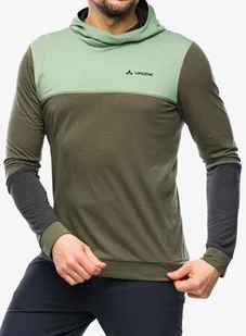 Bluza z kapturem Vaude Qimsa Hoody - khaki - Bluzy sportowe męskie - miniaturka - grafika 1