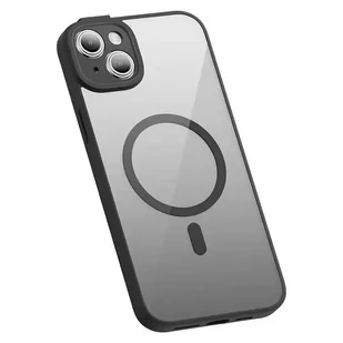 Zestaw ochronny Baseus Frame przeźroczyste etui magnetyczne i szkło hartowane do iPhone 14 Plus (czarny) - Etui i futerały do telefonów - miniaturka - grafika 3