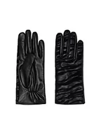 Rękawiczki - ONLY Women's ONLJANICE Leather Gloves Acc rękawiczki, Black/Detail:Zebra Flock, ONE Size, Black/Detail:zebra Flock, Rozmiar Uniwersalny - miniaturka - grafika 1