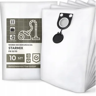 10x Worek do Odkurzacza Starmix Fb 32/35 Syntetyczny Tekstylny Worki G9 - Worki do odkurzaczy - miniaturka - grafika 1