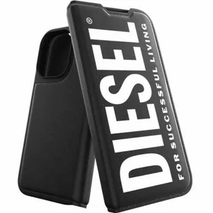 Diesel Etui Booklet Case Core FW22 do iPhone 14 Pro czarne - Etui i futerały do telefonów - miniaturka - grafika 1